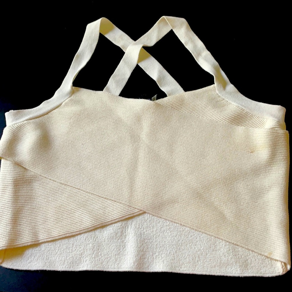 Foreign Exchange - Beige Crop Top